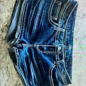 Women's Blue Denim Shorts